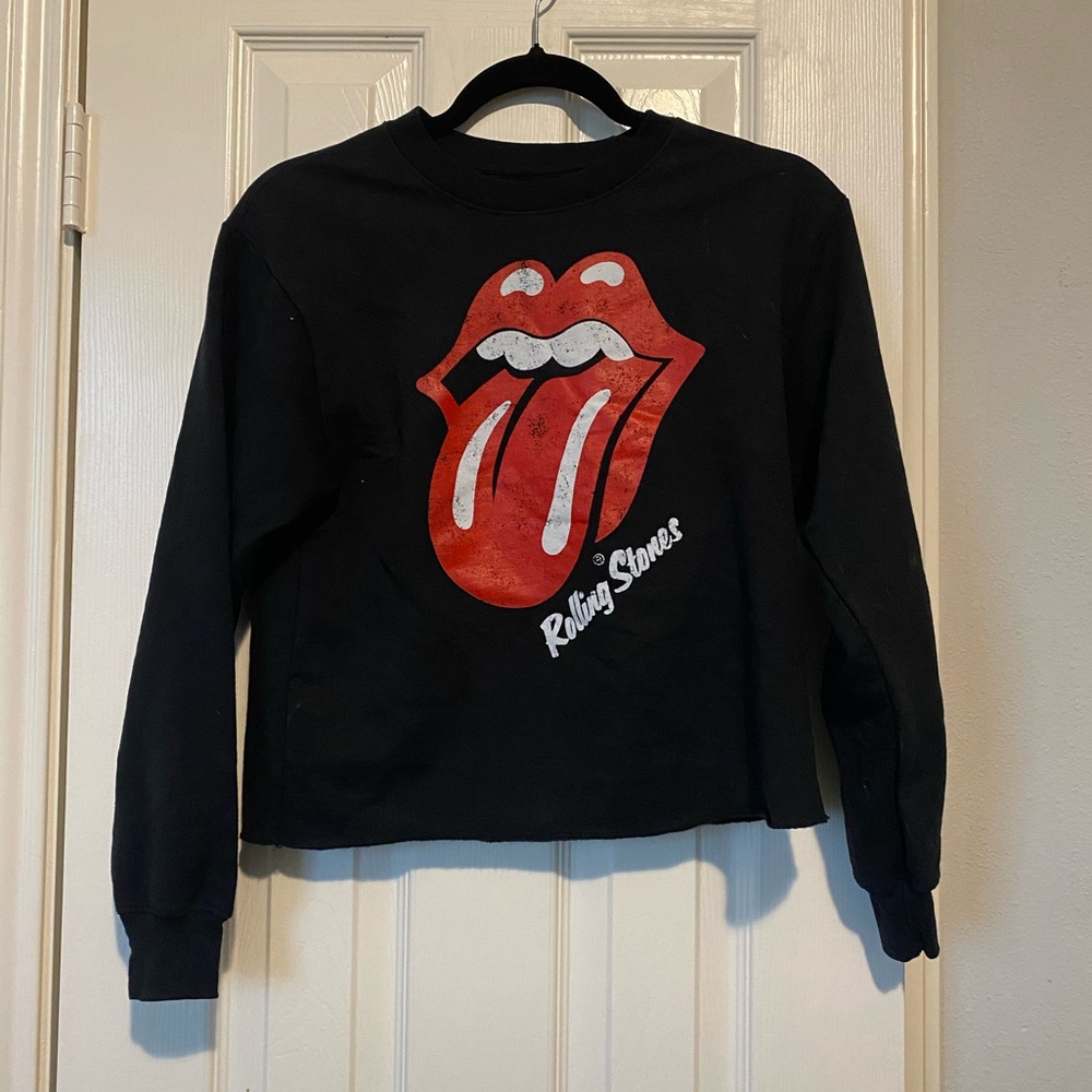Rolling Stones Cropped Sweatshirt